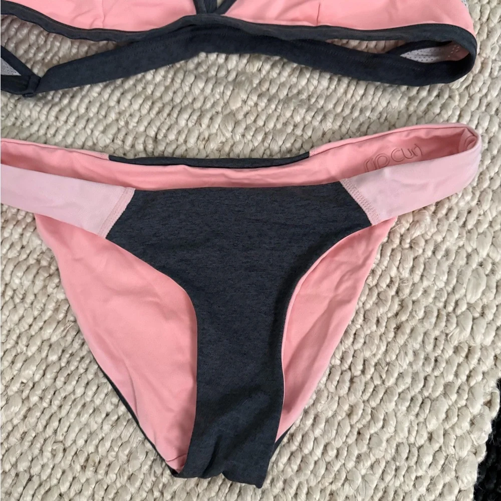Women's Two-Tone Pink & Charcoal Bikini Set Rip Curl
